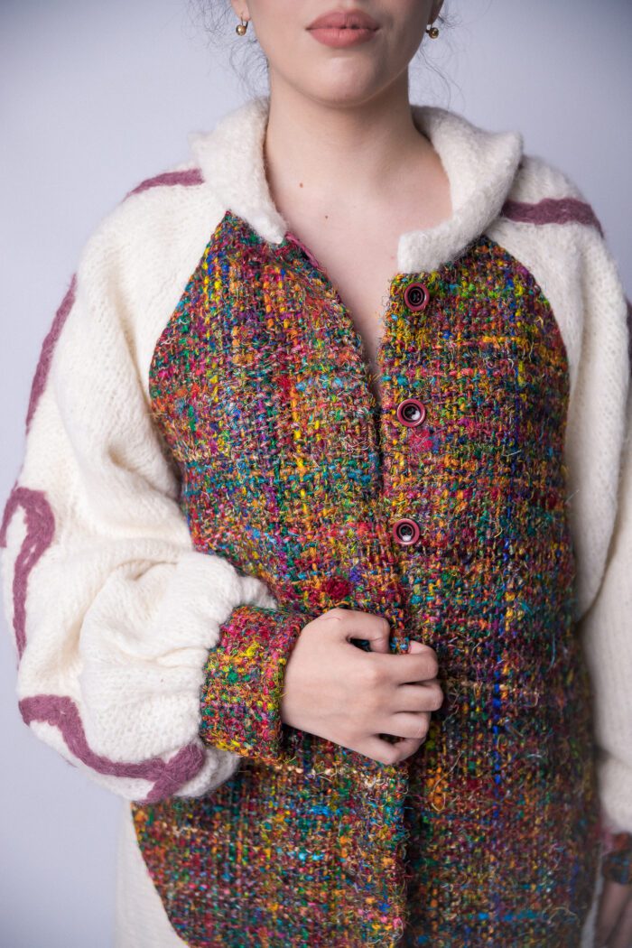 Knitted Heart Coat