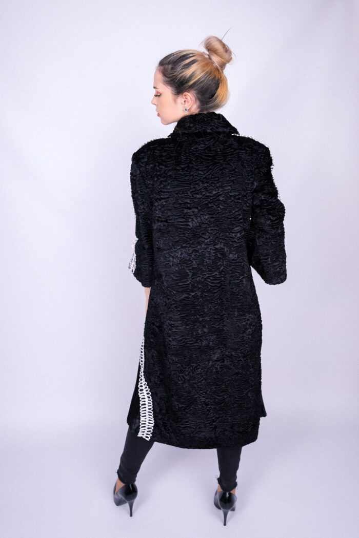 Black Pleated Coat