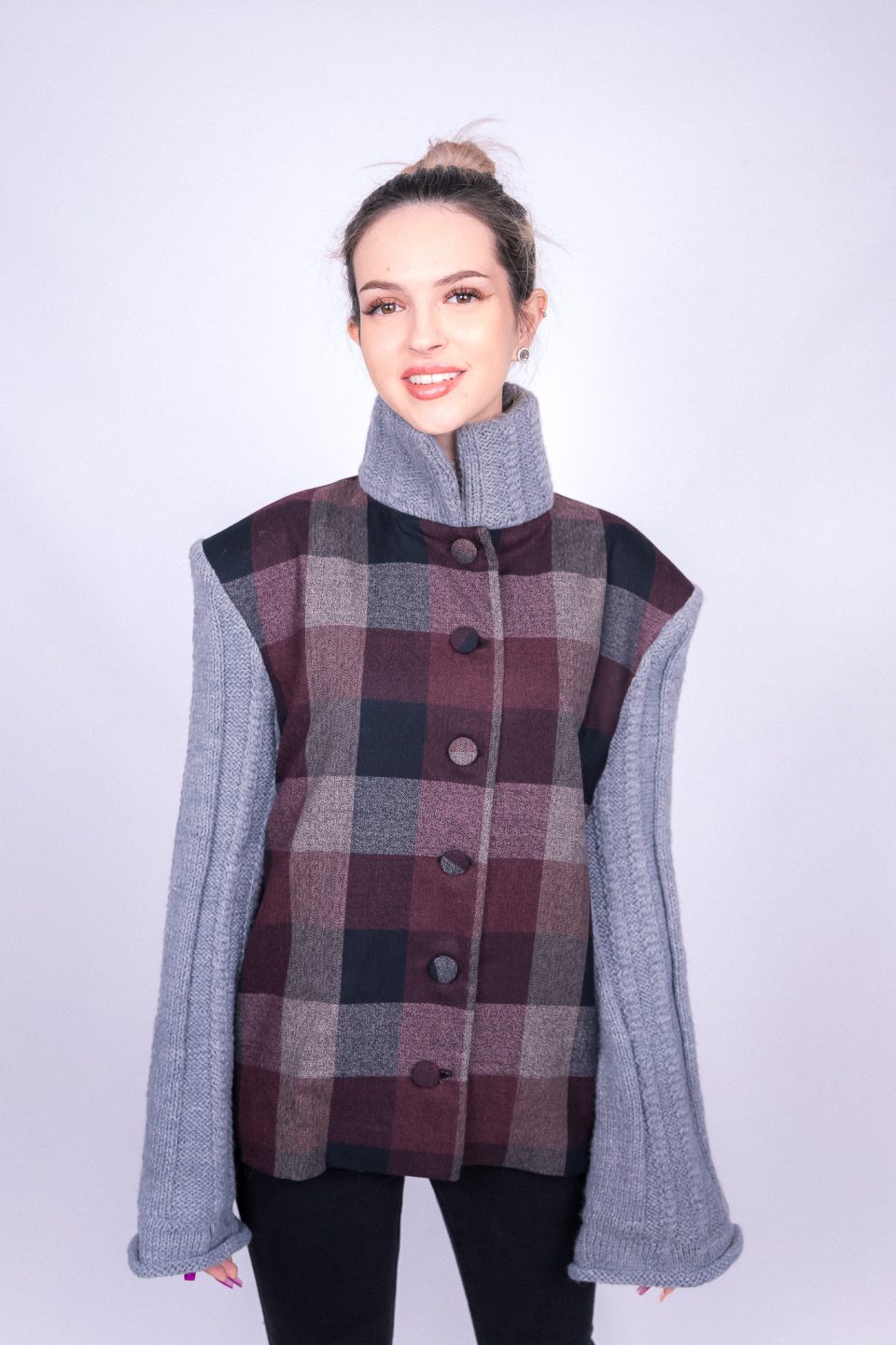 Checkered Wool Jacket