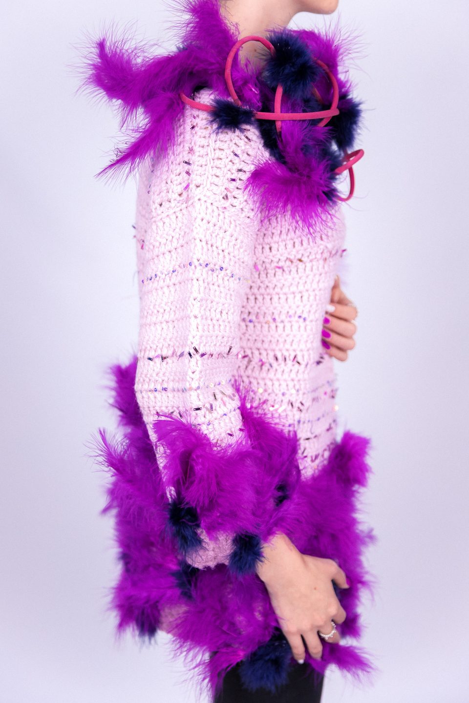 Atomic Burlesque Fuchsia Cardigan